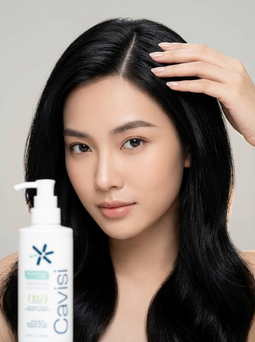 Đường rẽ chân tóc sạch thoáng không còn vảy gàu